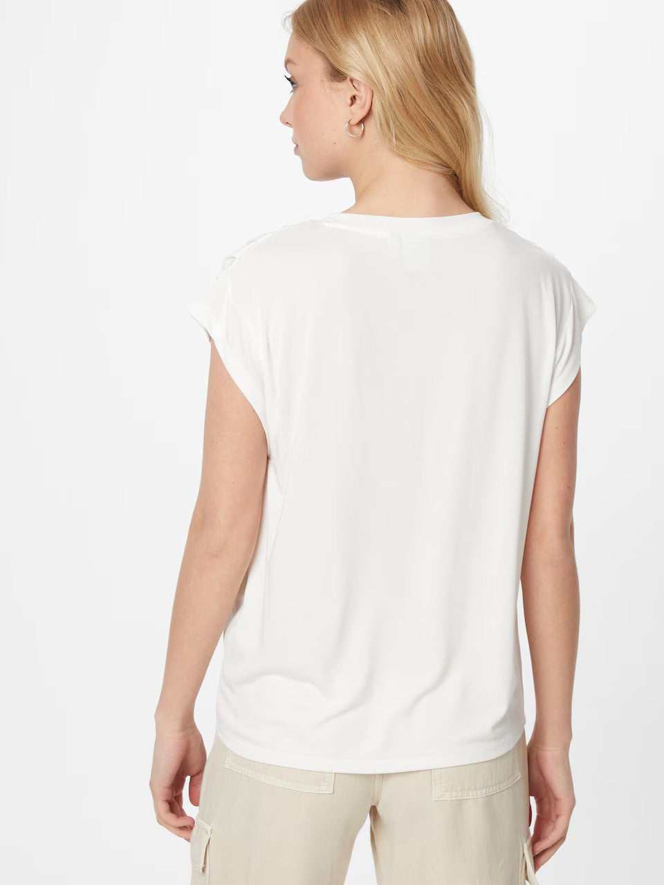 T-shirt bianca manica corta