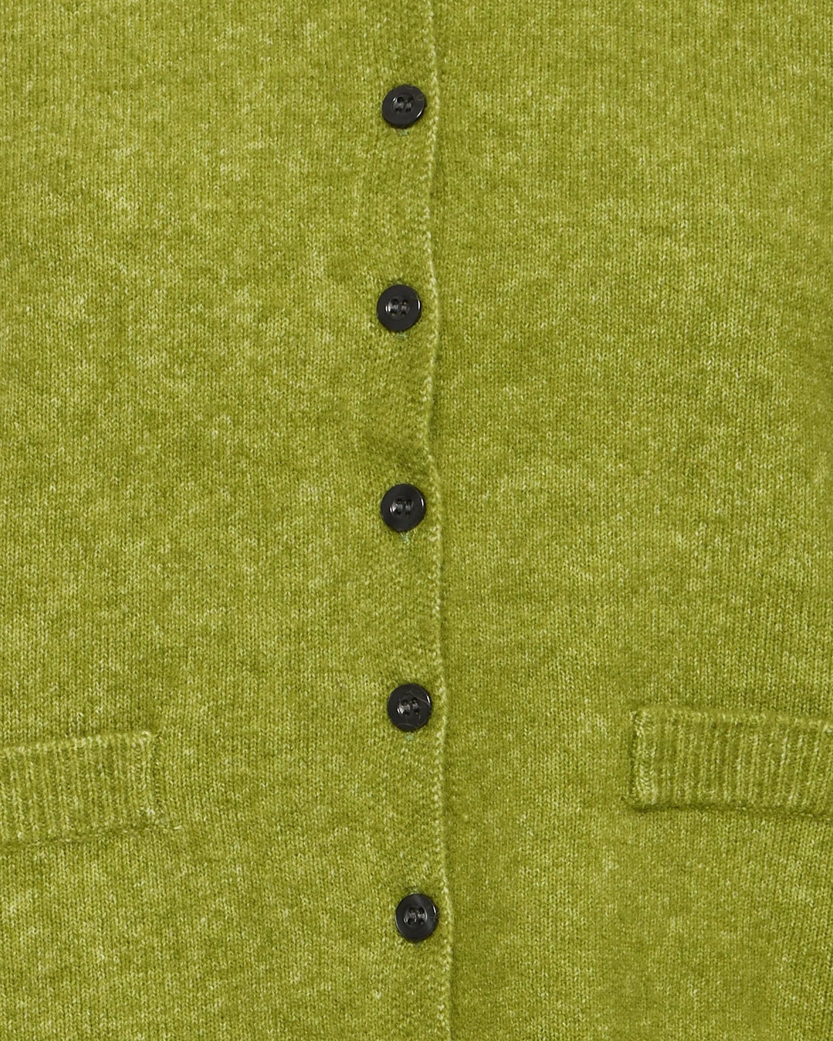 Cardigan verde con colletto