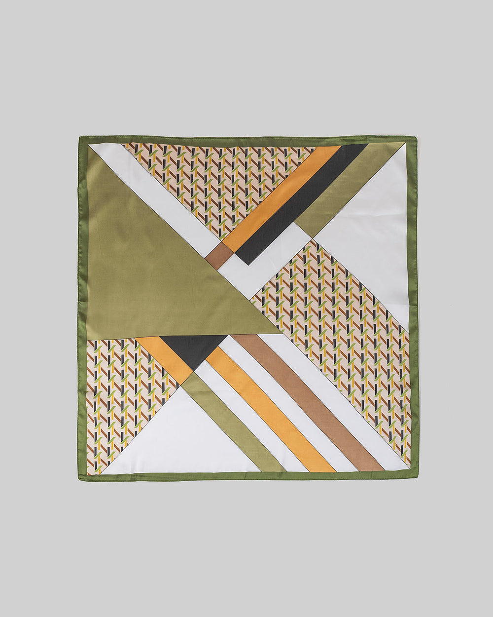 Foulard con stampa geometrica