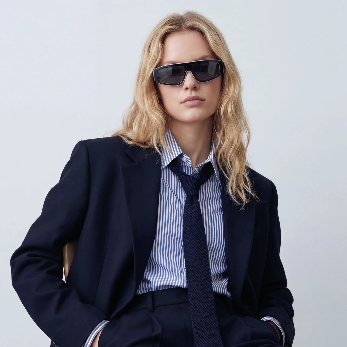 Occhiali Os Sunglasses Casablanca bianco/nero