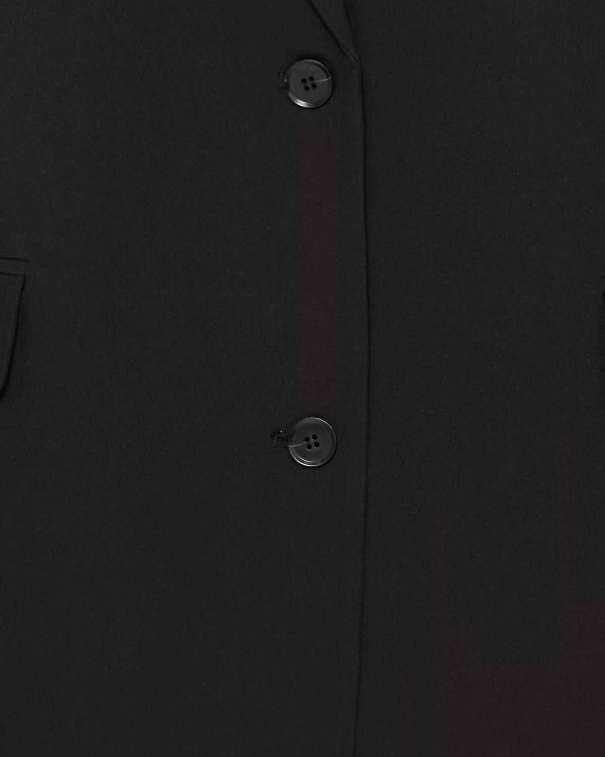 Tailleur nero oversize giacca e pantalone palazzo con elastico in vita