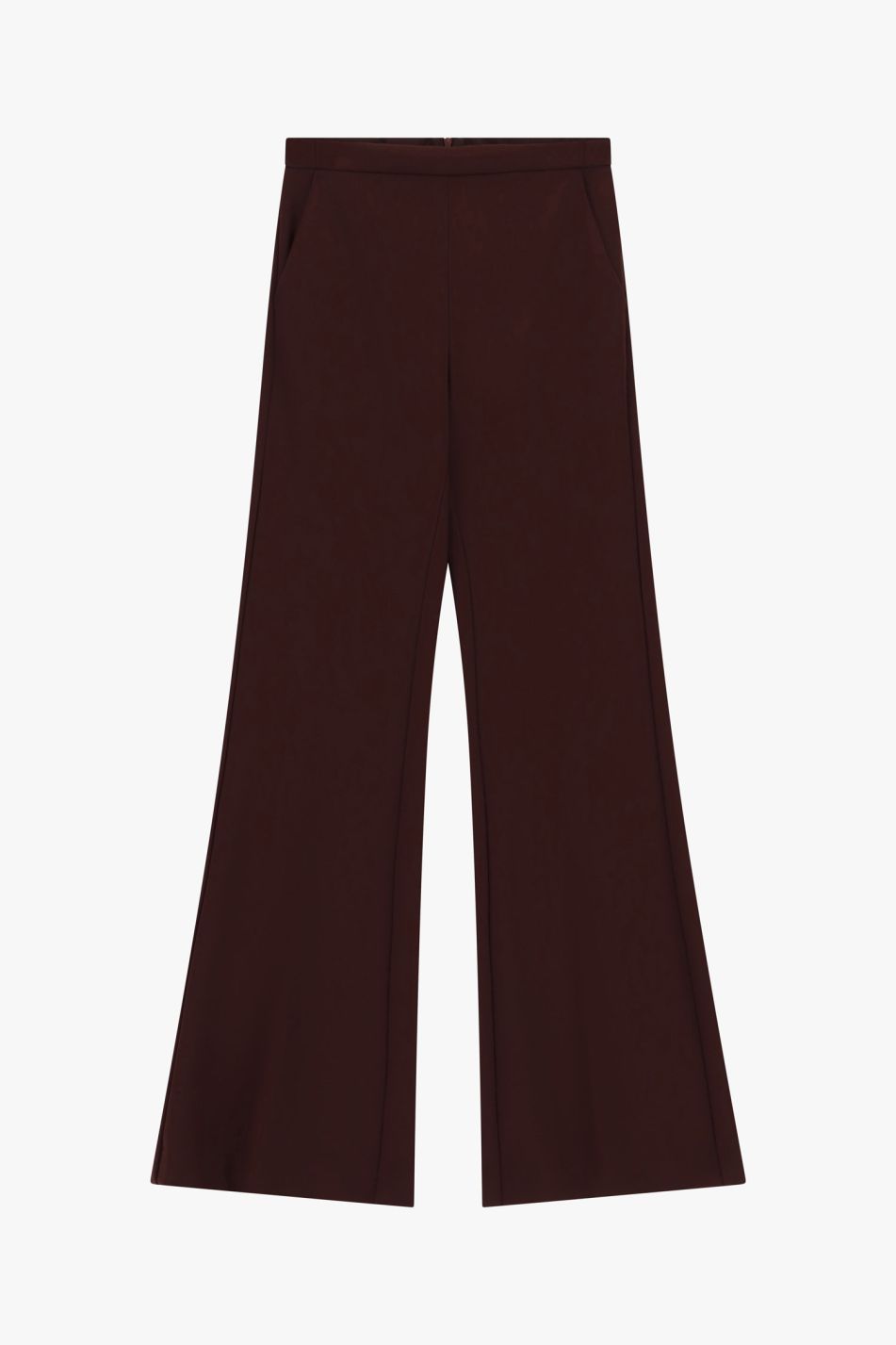 Tailleur plum noir giacca e pantalone a zampa