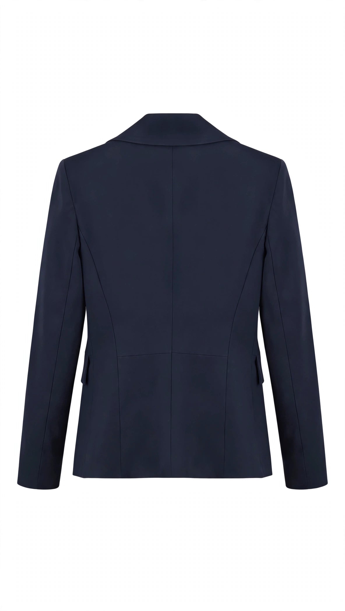 Tailleur blu giacca monopetto e pantalone sigaretta