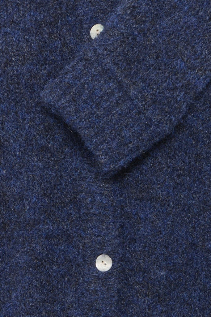 Cardigan blu in lana Ihbelablue