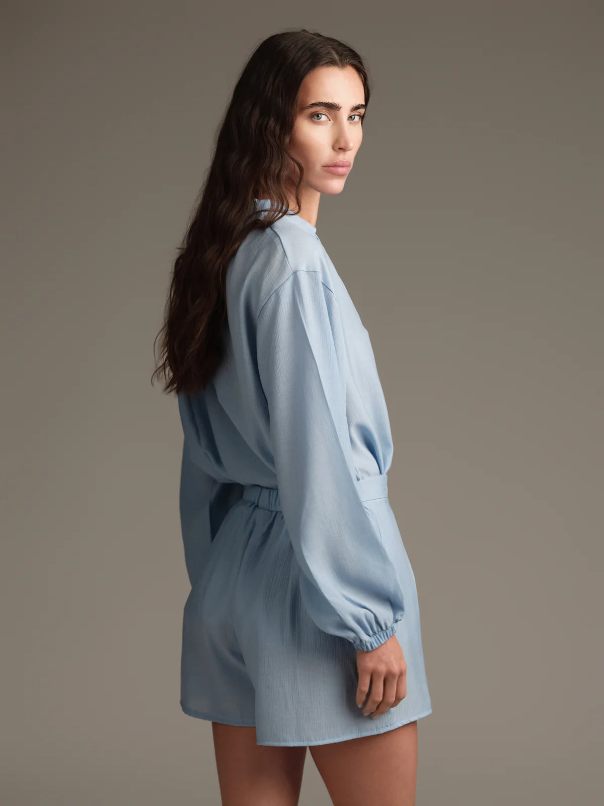 Completo celeste blusa e Short