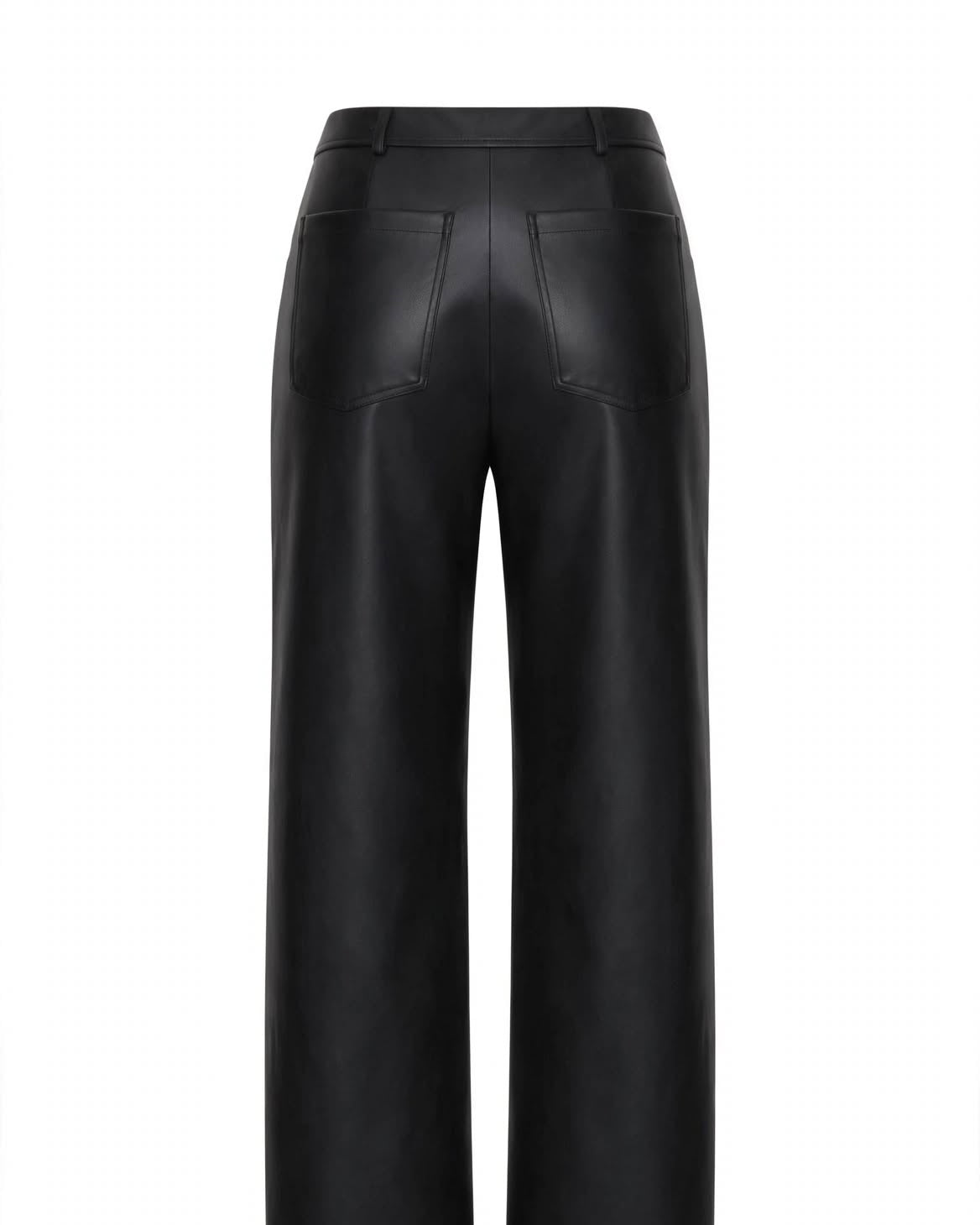Pantalone nero ecopelle