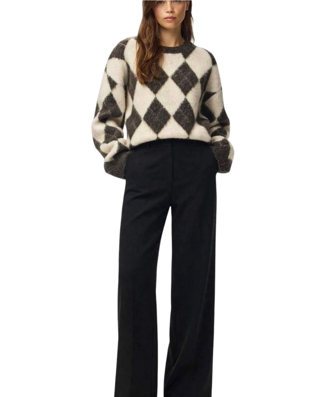 Black palazzo trousers