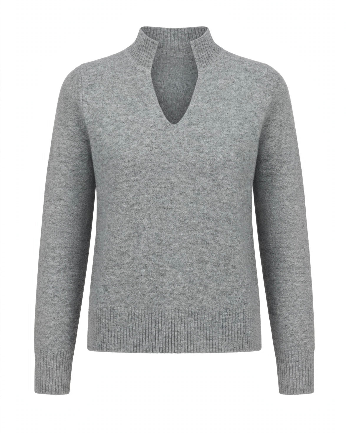 Maglione grigio scollatura V