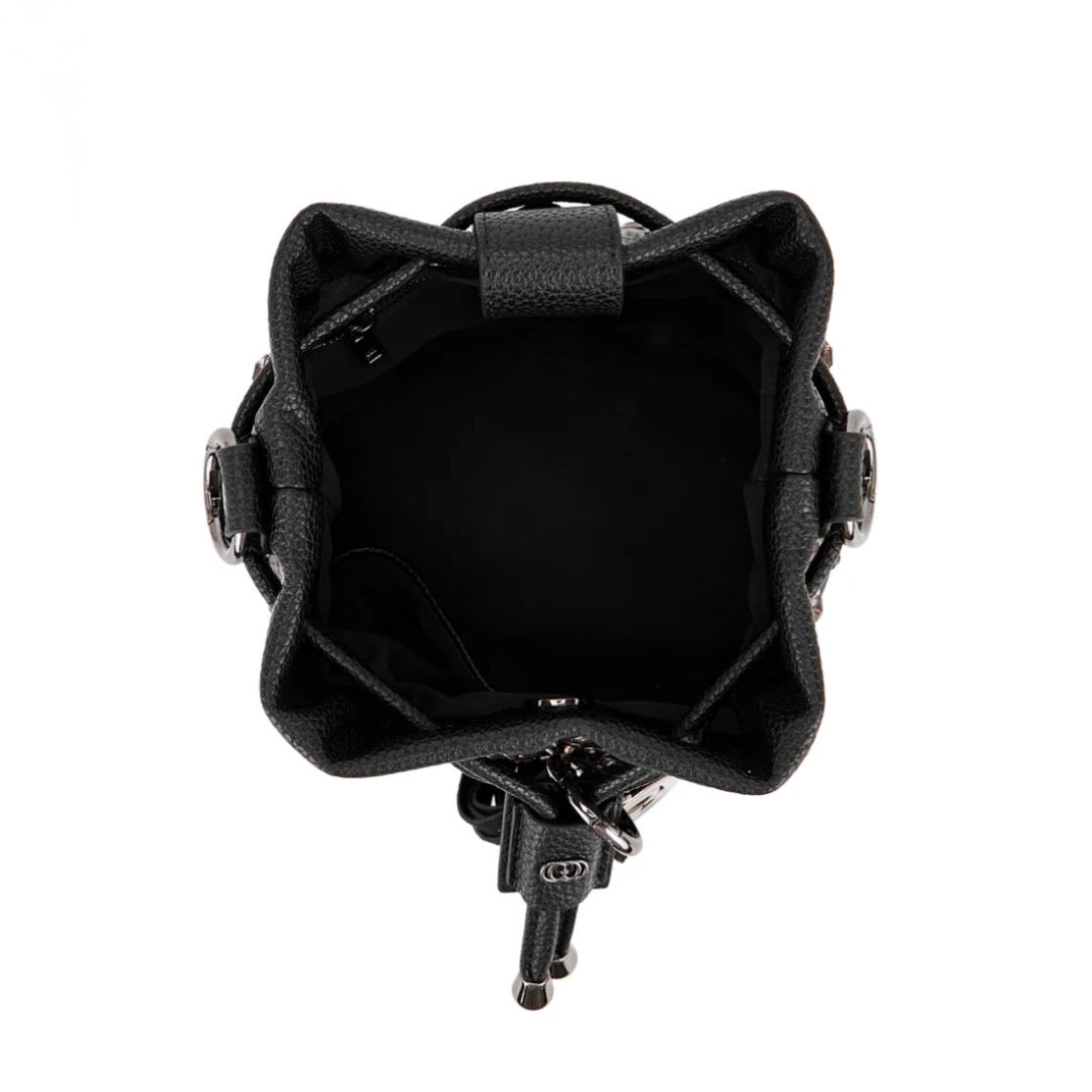 Secchiello piccolo black con borchie