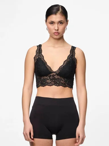 Bralette in pizzo nero