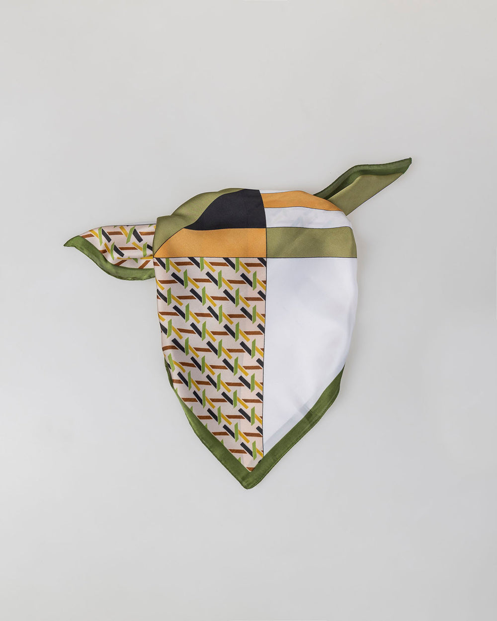 Foulard con stampa geometrica