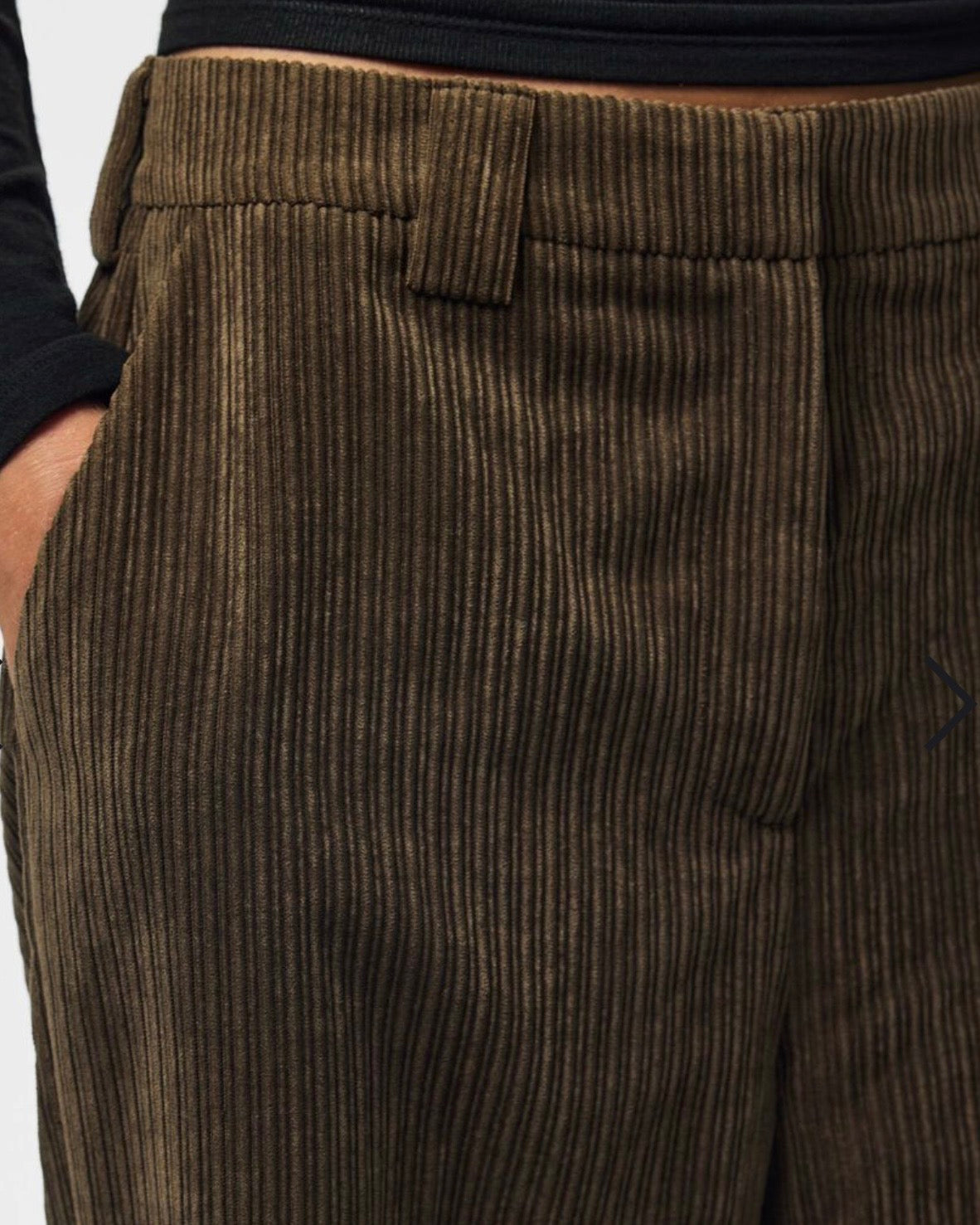 Completo moro giacca e pantalone effetto velluto a costine