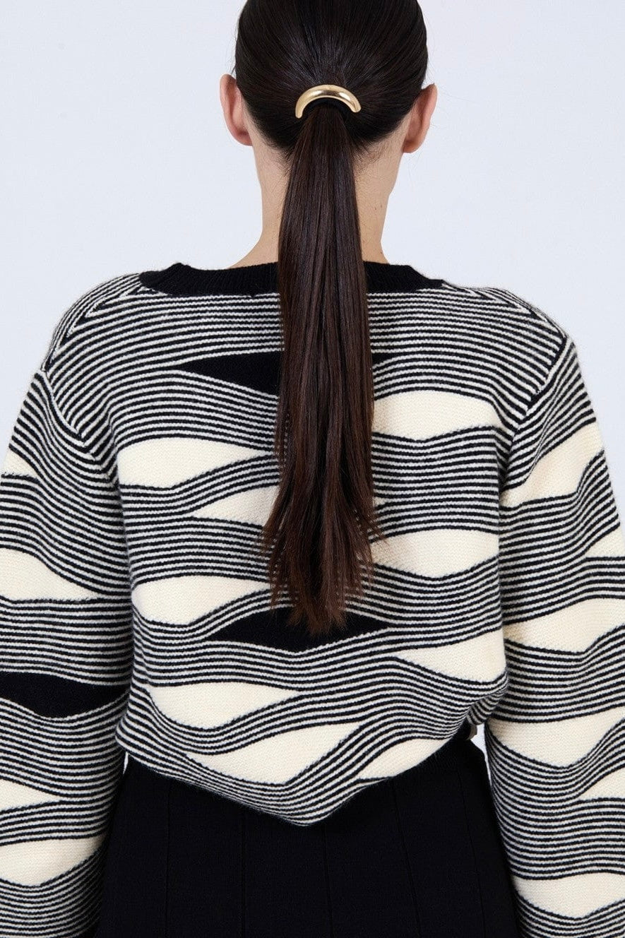 Maglione a righe