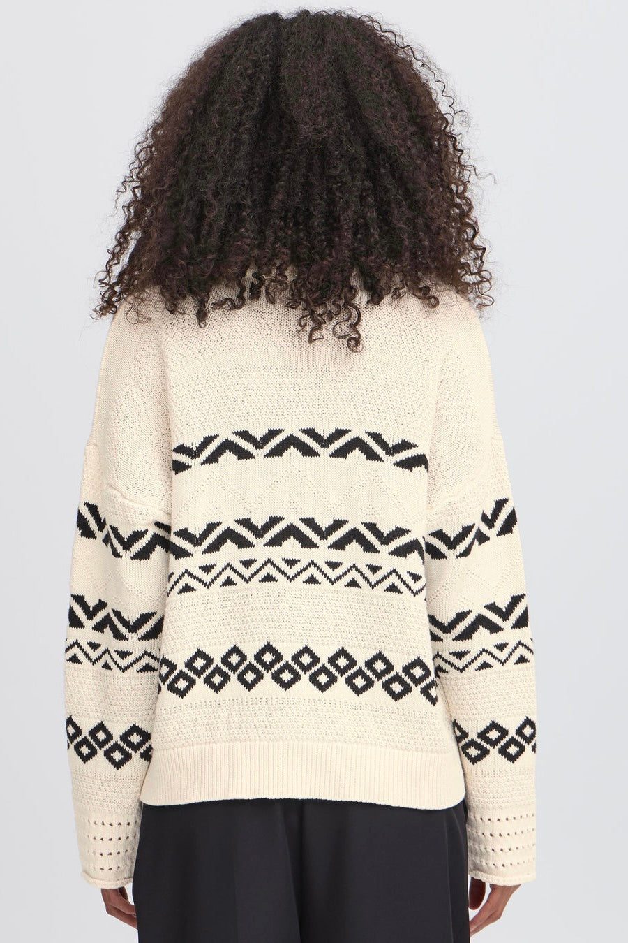 Maglione panna traforato Ihbarisa