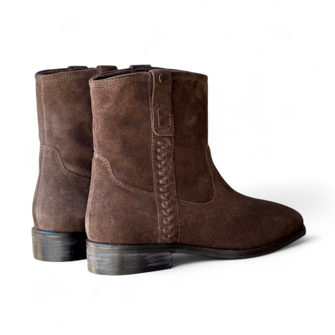 Stivaletto moro basso in pelle