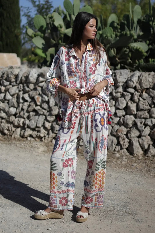 Pantaloni a fantasia con coulisse