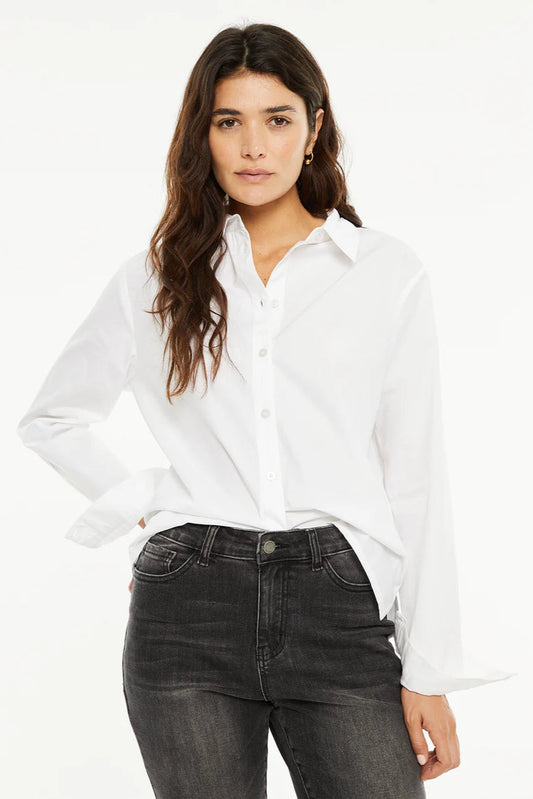 Camicia bianca in cotone