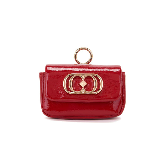 Charm in vernice Red con logo ed anello in metallo