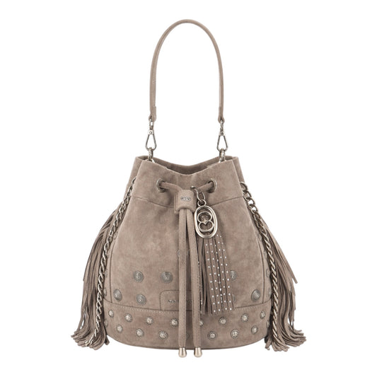 Secchiello Aztec in camoscio taupe