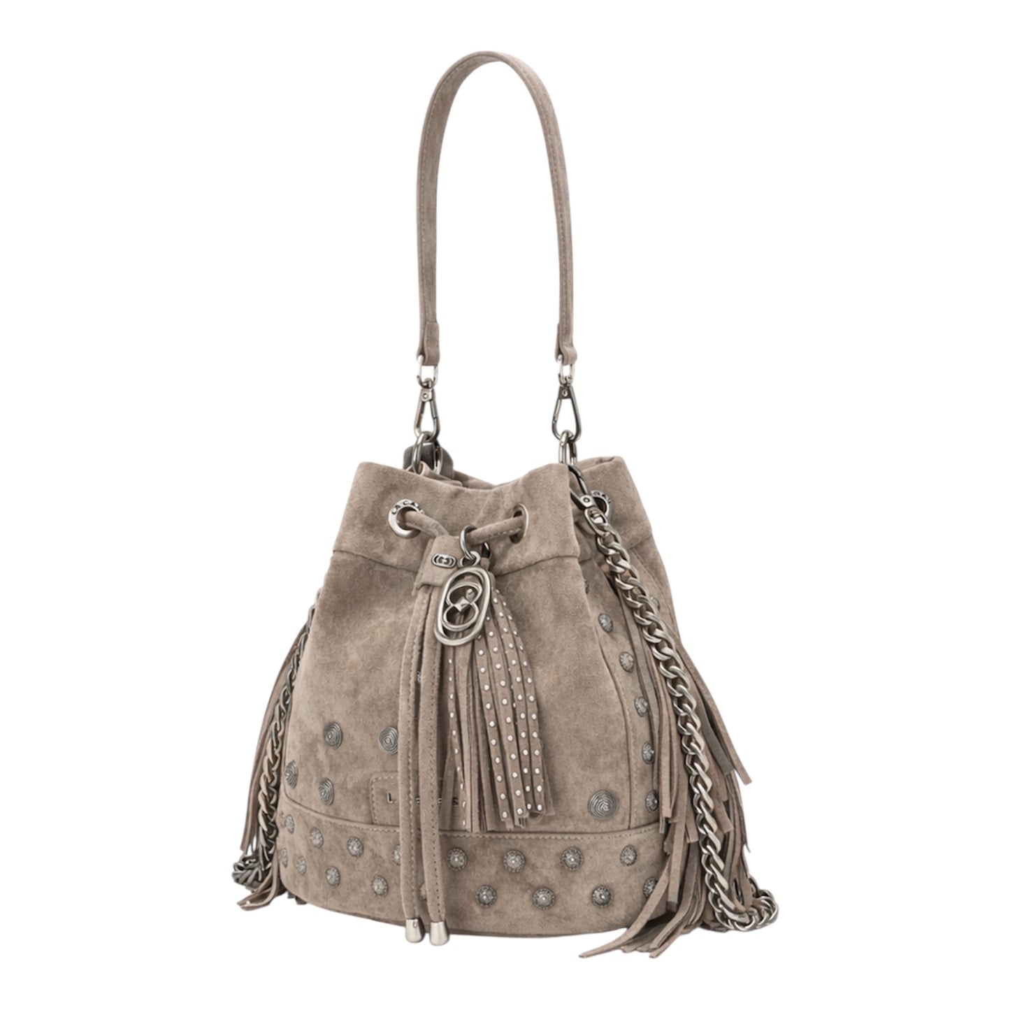 Secchiello Aztec in camoscio taupe