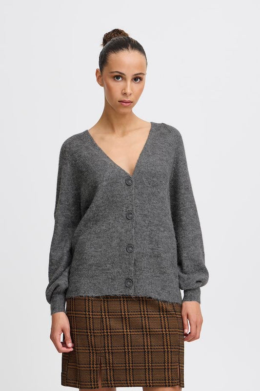 Cardigan Grigio Melange Ihkamara