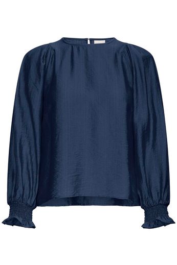 Blusa blu con elastici ai polsi Ihwilma