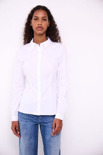 Camicia bianca in cotone Ihdima