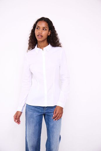 Camicia bianca in cotone Ihdima