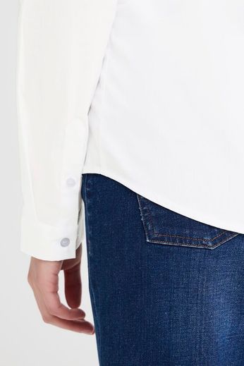 Camicia bianca in cotone Ihdima