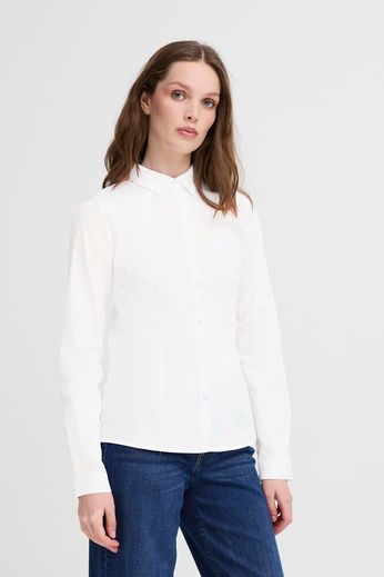 Camicia bianca in cotone Ihdima